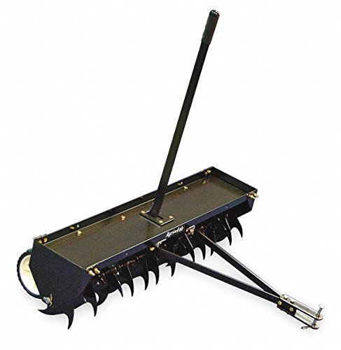 Agri-Fab AG45-0525 Vertikutierer, mit gebogener Klinge, gewölbte Klingen , Schwarz, 101,6 cm