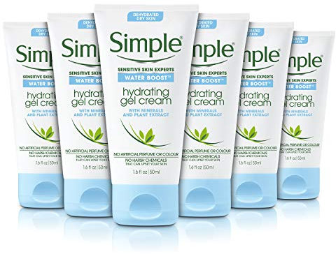 Simple Hydrating Gel Cream Face Moisturizer 50ml 6er Pack
