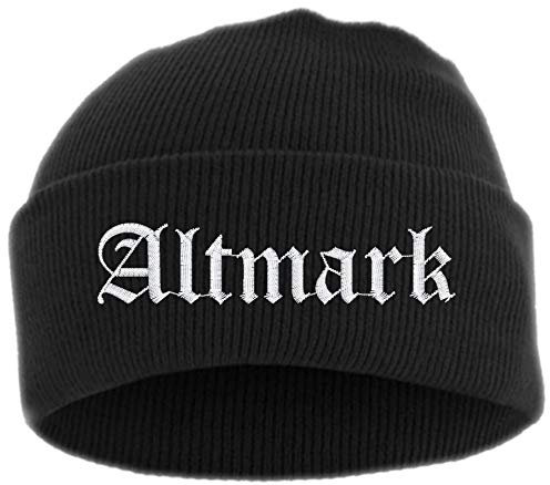 HB_Druck Altmark Umschlagmütze - Mütze - Bestickt - Einheitsgröße Schwarz