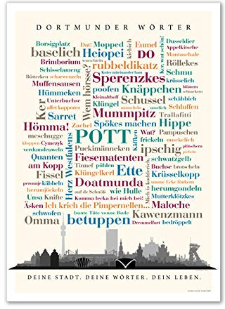 Deine Wörter Poster Dortmunder (50x70 cm)