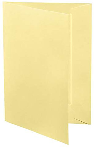 12 Stück Artoz Präsentationsmappen für DIN A4 - Chamois - gerippter Karton - 220 g/m² - 220 x 310 mm - hochwertige Bewerbungsmappen