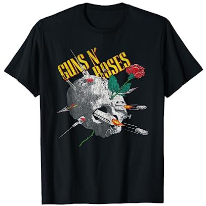 Guns N' Roses Official Needle Skull Vintage T-Shirt