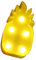 SpirWoRchlan Ananas-LED-Nachtlicht-Lampe, Kinder-Festzelt, Buchstaben-Lichter, Ananas-Schilder, beleuchtet, Weihnachtsfeier, Wanddekoration, Licht, batteriebetrieben für Heimdekoration,