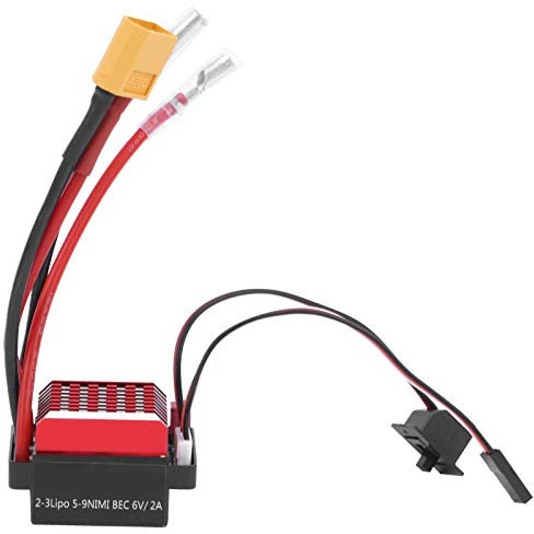 VGEBY Elektronischer Geschwindigkeitsregler, 360A Brushed ESC RC Crawler Auto Bidirektional Brushed Waterproof ESC(Compatible with XT60 Plug)