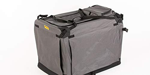 Hundebox 122 * 79 * 91cm 4XL, Hundehütte,Box für Hund, Transportbox, Box für Katze (grau)