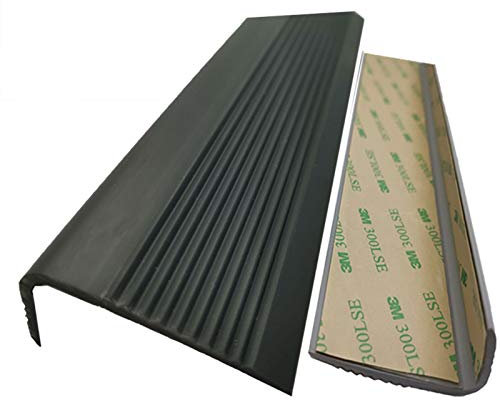 10m Treppenkantenprofil Safety,PVC Treppenkantenprofil Selbstklebend Winkelprofil Anti-Rutsch Treppenkante 50x25mm,Treppenstufen-Profil,Treppenwinkel-Profil,Gelochtes Stufenkanten-Profil,Rutschhemmend