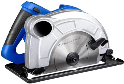 Kinzo Kreissäge - 230V - Blau - mit Parallelführung - Laminatschneider