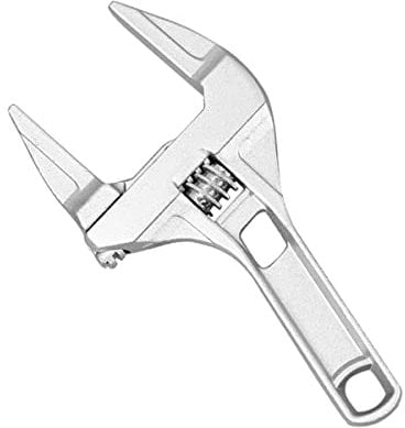 16-68mm Adjustable Spanner with Large Opening – Kitchen & Bathroom Spanner, Tap Spanner, Sink Wrench, Adjustable Wrench, 200mm Length - Plumbing Wrench for Tight Spaces