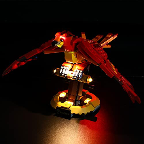 GEAMENT LED Licht-Set Kompatibel mit Lego Harry Potter Fawkes, Dumbledore's Phoenix - Beleuchtungsset für 76394 Baumodell (Modell-Set Nicht enthalten)