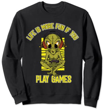Cool alien gamer software de juegos tech savvy player computer Sudadera