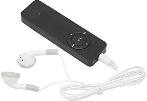 Lettore MP3, Tascabile con Mini Lettore Musicale Lossless Sound per Studenti Che Corrono in Viaggio, Ascolta Romanzi, Supporta Schede di Memoria Fino a 64 GB, Standby Lungo 180 MAh(Nero)