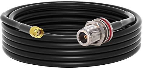 YILIANDUO LoRa Antennenverlängerungskabel N Typ Buchse auf RP-SMA Stecker Y240 Kabel 5M für LoraWan Gateway Antenne RAK Nebra Bobcat HNT Helium Hotspot Miner Antenne Wireless Router