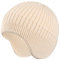 Cozlly Beanie Strickmütze Damen, Wintermütze Herren mit Ohrenklappen, Warme Mütze, Weiche Grobstrickmütze Winter, Beanie Mütze Unisex für Frauen und Männer, (Beige)