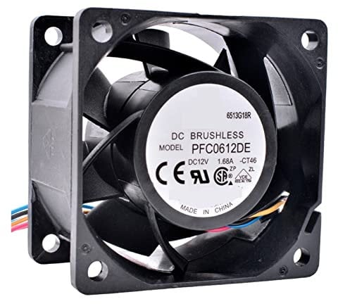 HAZEK PFC0612DE 6cm 60mm fan 6038 60mm fan DC12V 1.68A 4-wire PWM server power large air volume cooling fan catholic