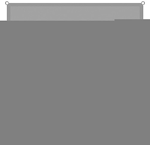 Sun Shade Sail Rectangle 1 x 2.8 m(3.28 x 9.19ft) Water Resistant UV Protection Hot Tub Shelter with Mounting Ropes For Outdoor Patio Canopy, Light Grey
