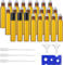 PRECIPETTE 24PCS Essential Oils Roller Bottles, 10ml Glass Roller Bottles Amber, Refillable & Reusable, for Fragrance Aromatherapy