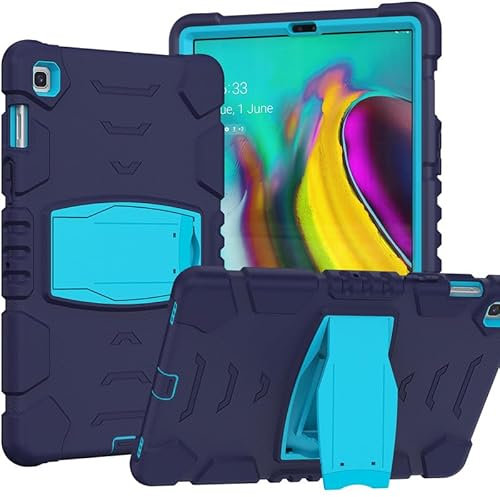Custodia protettiva per Samsung Galaxy Tab S5e 10.5 2019 SM-T720/T725, resistente, robusta, antiurto, con cavalletto, custodia protettiva per Galaxy Tab S5e 10.5 2019, blu navy