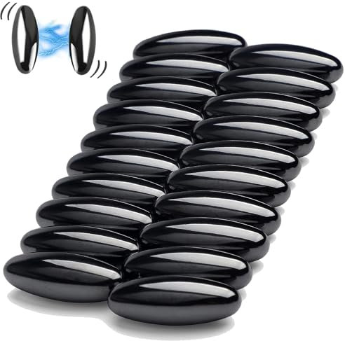 Miyobing Magnet Fidget,Magnetische Steine mit Geräusch 20er Set 35mm,Vielseitiger Stresskiller,Steigern Fingerfertigkeit,Konzentration,Stressabbau & Kreativität,Büro Gadget,Magnete für Erwachsene