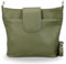 BRISE Umhängetasche Damen Echtes Leder ELLIE Handgemachte Crossbody Bag mit Ledergurt 6 Fächer Wasserdichte Schultertasche Made in Italy (Khaki - 1)