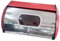 rockible Bread Box Bread Bin with Roll Lid Large Capacity Kitchen Counter Bread Holder Container for Coffee Shop Farmhouse Cookies, Red