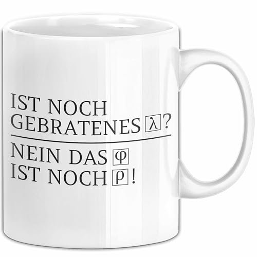 Trendation Physik LK Tasse, Keramik, Tasse mit Griff, Trinkbecher, 325 Milliliter, Mathematik, Chemie, Physik