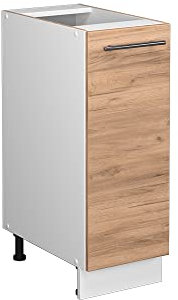 Vicco Apothekerschrank Fame-Line, Goldkraft Eiche/Weiß, 30 cm, AP Anthrazit