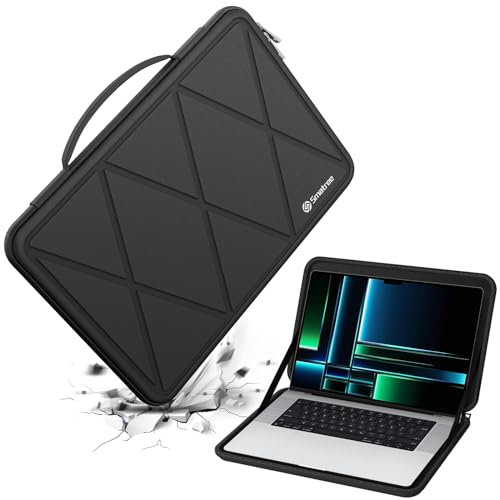 Smatree Custodia protettiva rigida in EVA compatibile con Apple MacBook Pro M4 2024/M3 Max/M3 Pro/M2 Max 2023/M2 Pro/A2780/A2991, per Apple MacBook Pro M1 Max 2021/M1 Pro/A2485 da 16,2 pollici (X8283)