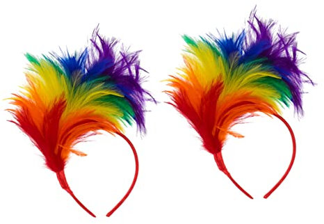 Alasum 10stücke Bunter Feder-haarreif Eleganter Kopfschmuck Für Halloween Partys Fotorequisiten Für Hochzeiten Und Besondere Anlässe Dekorativer Haaraccessoire Für Damen