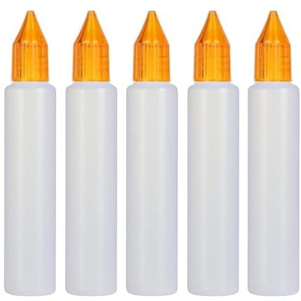 Wizard Vapes 30ml Unicorn Pen-Style Dropper Bottles x 5 (Orange)