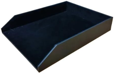 Briefablage Tisch-Organizer, A4-Tablett, Zubehör, Zeitschriftenpapier, Büro, Holzhalter, Dokumentenbox, Dokumentenmappe, schwarzes Leder FüR Dokumente(Black)