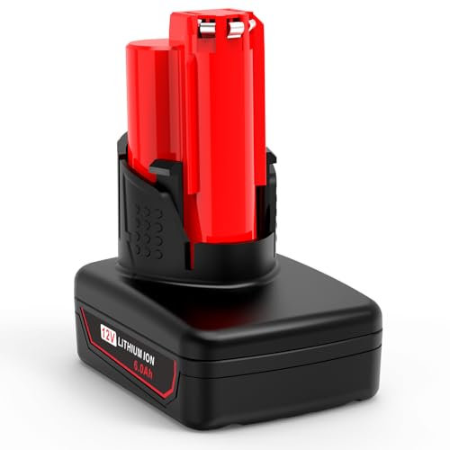ASUNCELL 12V 6.0Ah M12 Replacement Battery for Milwaukee M12 XC Cordless Tools,6000mAh High Capacity Lithium-ion Battery Compatible with 48-11-2401 48-11-2402 48-11-2411 48-11-2420 48-11-2460