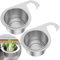 Cesta de Drenaje de Cocina, 2 Piezas Cesta Colador Fregadero, Cesta de Drenaje de Acero Inoxidable, Colador Multifunción para Drenaje, Colador de Esquina para Fregadero de Cocina