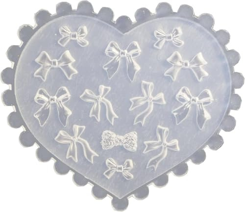 1Pc White DIY 3D Bowknot Silicone Nail Art Decortive Design Mold Nail Art Making Tools Mould Can Be Used Repeatedly,Beauty and Personal Care,False Nails Accessories