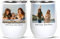 EKAM Personalised Mug Any Photo Image Text Logo Cup - 12oz Travel Mug Wine Tumbler with Lid Insulated Stainless Steel Wine Glass Double Wall - Gift for Valentine’s Day, Birthday, Christmas Day
