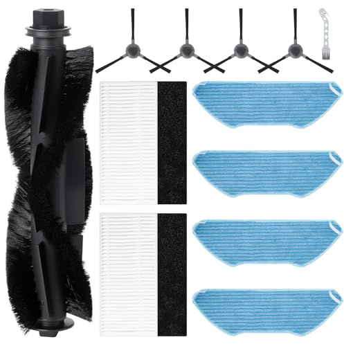 Jegehoyo Kit di accessori di ricambio per Lefant M1 Aspirapolvere robot, 1 Spazzola principale, 4 Spazzole laterali, 4 Panni mop, 2 Filtro HEPA, 1 Spazzola per la Pulizia