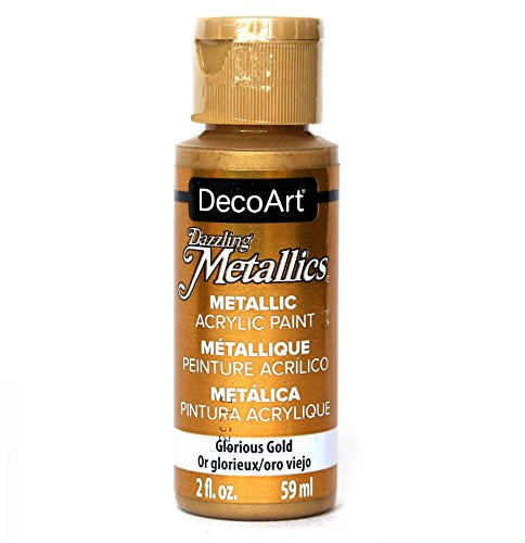 Deco Art Americana Acrylic Metallic Paint, Glorious Gold, 59 ml (Pack of 1)