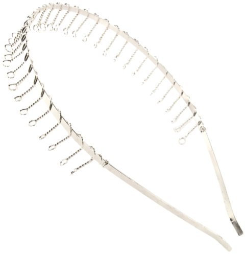 Amora Alice Serre-tête de football en métal pour homme Argent argent