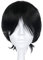 CoolChange Cosplay Perücke von Monkey D. Ruffy für Fans | Schwarz | 24 cm x 8 dm