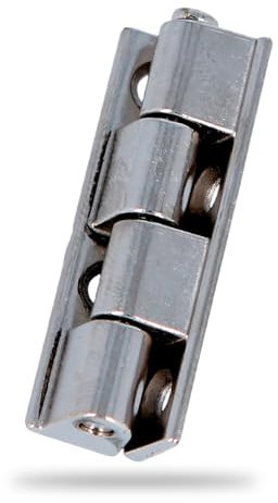 Amig - Bisagra para Armarios, Zamak, Latinado, 40 X 9 mm, Desmontable, Material resistente y duradero, Fácil de Instalar