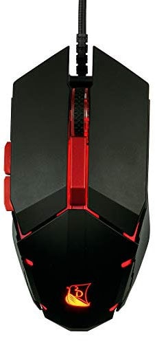 Konix Drakkar Souris Filaire Berserker pour Bureau PC Gaming - 7 Boutons - Connexion USB - Rétroéclairage LED 4 Couleurs