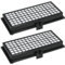 2x HEPA-Filter/Allergikerfilter/Hygienefilter mit Aktivkohleschicht ersetzt Miele SF-AH30 SF-AA30 SF-HA30 SF-AAC30 SF-AH30 7226140 7226160 9616080