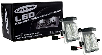 LETRONIX SMD LED Kennzeichenbeleuchtung Module geeignet für Wrangler Typ JK 2007-2018 mit E-Prüfzeichen