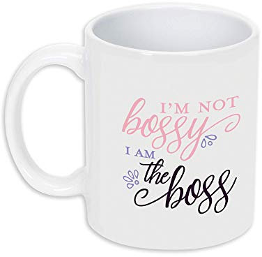 I'm Not Bossy I Am The Boss Ceramic Stoneware Coffee Mug