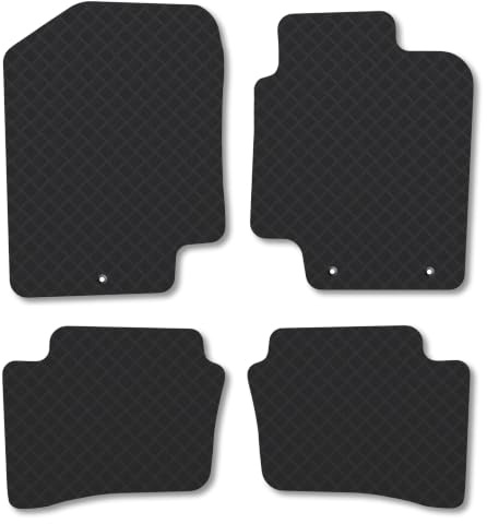 Fits Hyundai i20 (2009-2015) 3mm Rubber Car Mats | Tailored Fit Durable Floor Mats Full Coverage Protection Waterproof Accessories Easy Clean Anti Slip Made in the UK