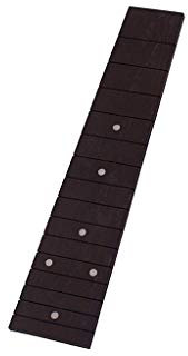 Alnicov 15 Bünde Ukulele Ebenholz Griffbrett für Sopran-Ukulele Zubehör