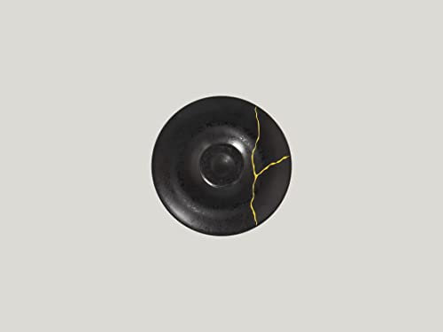 RAK Porcelain KZSWSA15G2 Kintzoo Black Saucer for Kzswcu30G and Kzswcu23G Case of 12