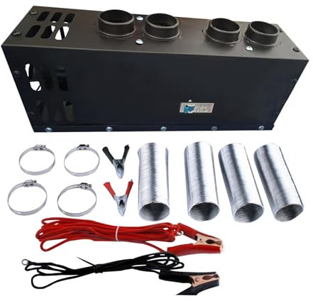 800-1000w Chauffage de Camion En Acier Inoxydable Ensemble de Chauffage Auxiliaire 12v 24v Chauffage de Voiture Automatique à Température Constante 4 Sorties D'air Chauffage / Dégivrage / Désembuage