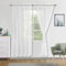 DWCN White Sheer Curtains with Tiebacks Semi Transparent Voile Rod Pocket Curtains Elegant Window Curtains for Bedroom and Living Room,2 Panels,52 W x 84 Drop
