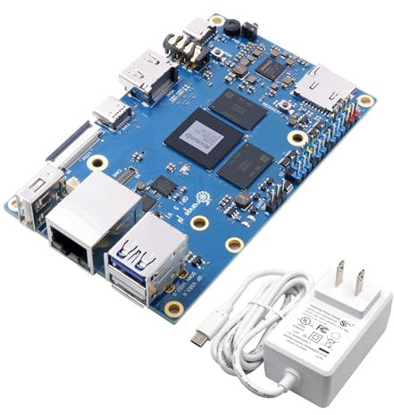 Orange Pi Rockchip RK3588S 8 Core 64 Bit Single Board Computer, 2,4 GHz Frequenz Open Source Development Board Mini PC Desktop Run Orange Pi OS, Android12, Debian11 (Pi 5 4 GB + 5V4A Typ C)