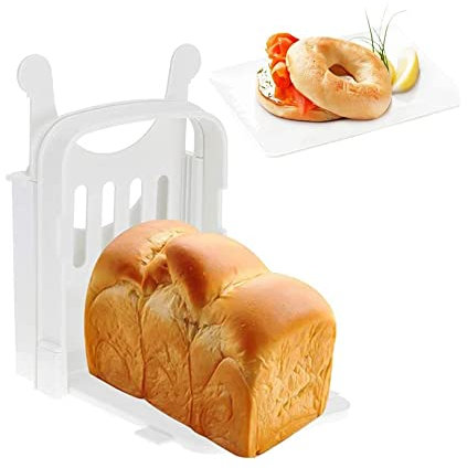 Bread Slicer for Homemade Bread Adjustable Cutting Mold for Cakes, Thickness Adjustable Loaf Cutter Machine Sandwich Maker Toast Slicing